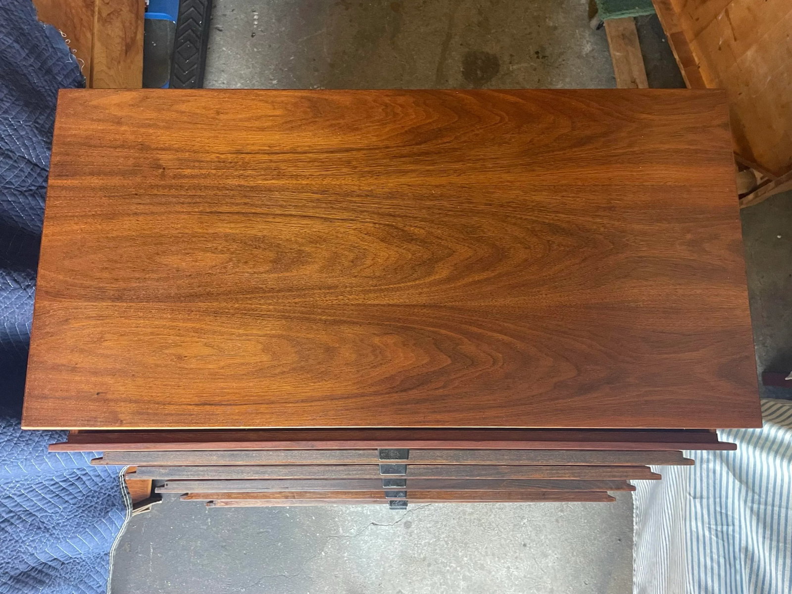 Vintage 1960s Jack Cartwright for Founders Walnut Tall Dresser - 5