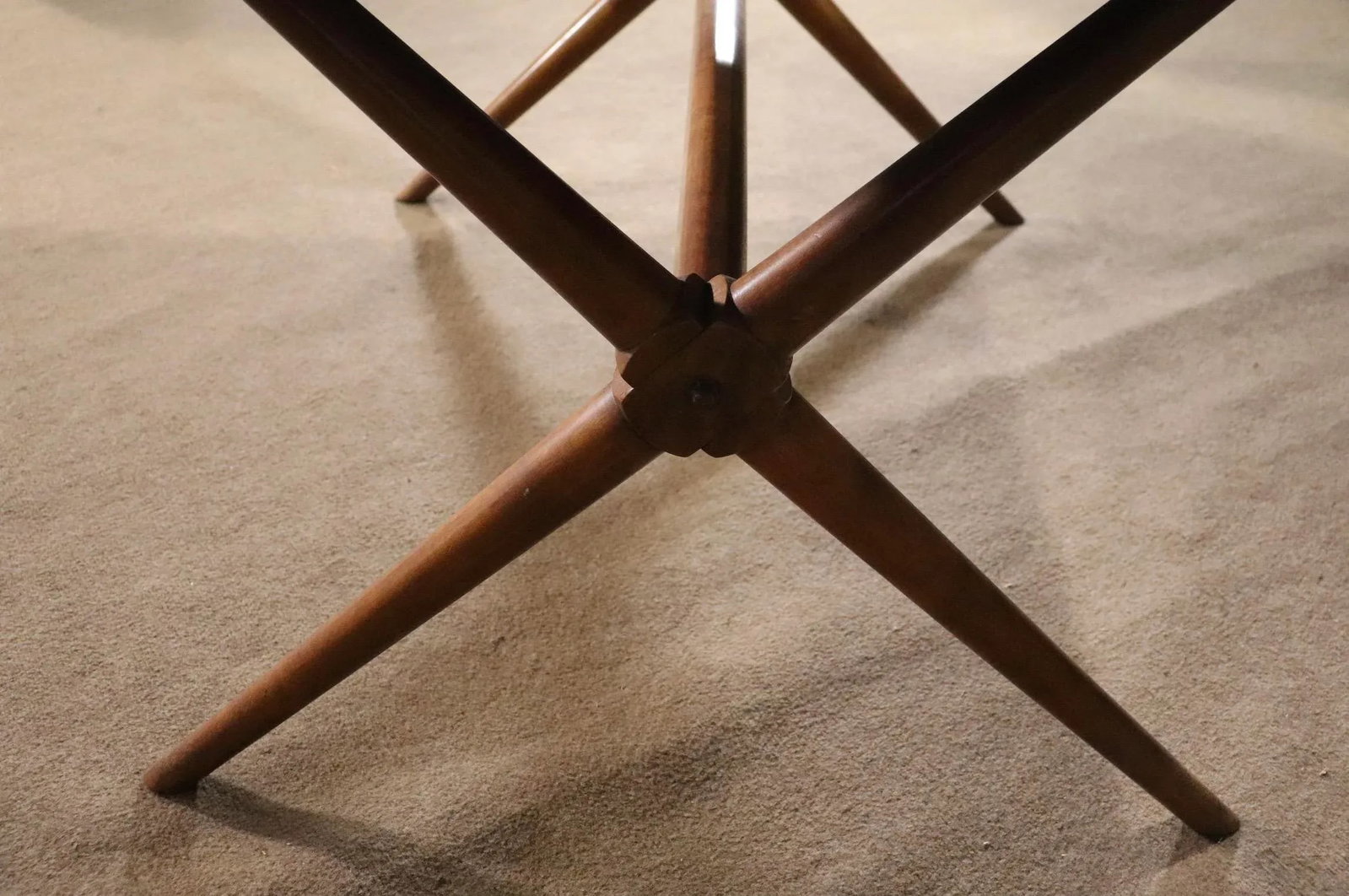 Mid-Century Trestle Base Dining Table - 7