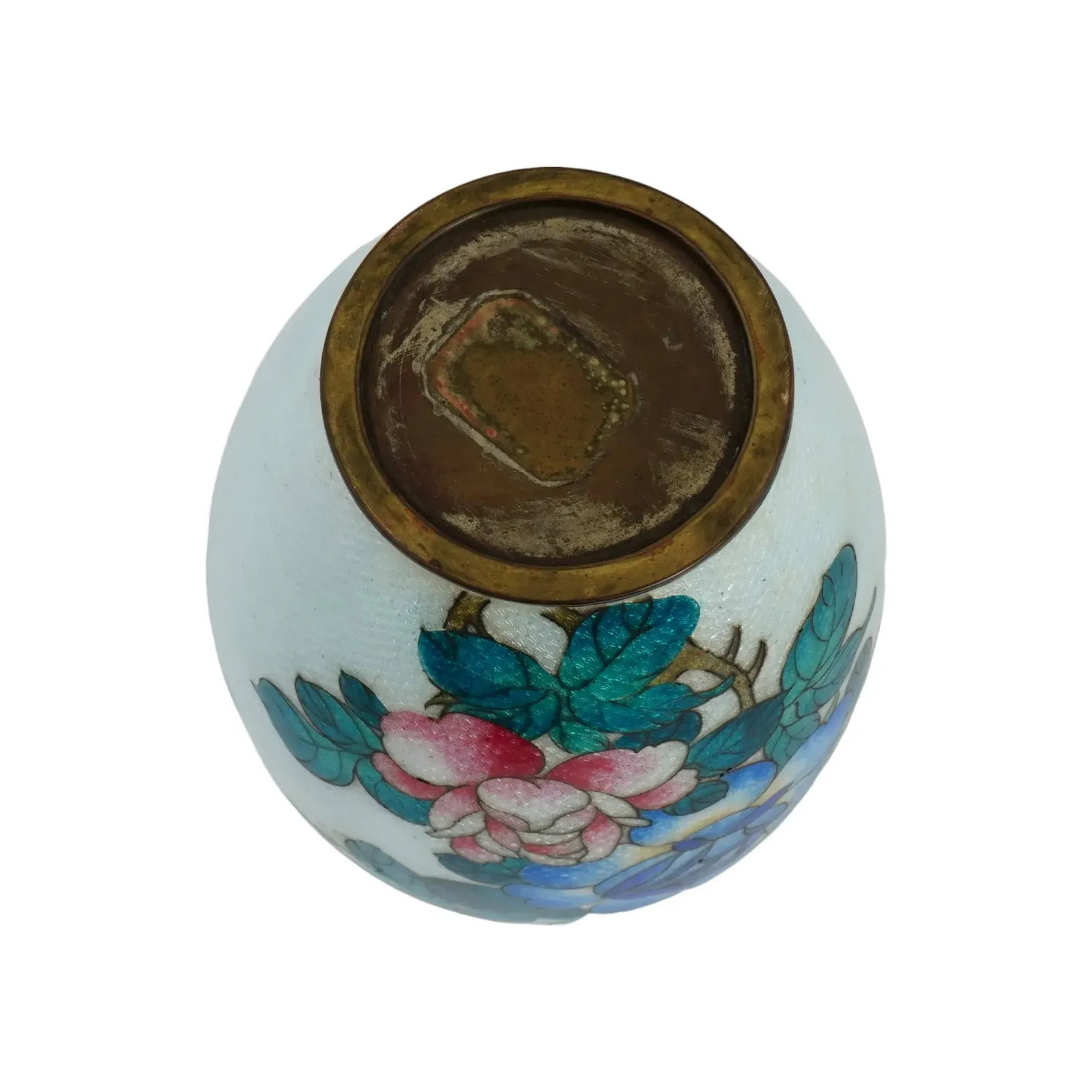 Antique Japanese Meiji Era Ginbari Cloisonne Vase - 7