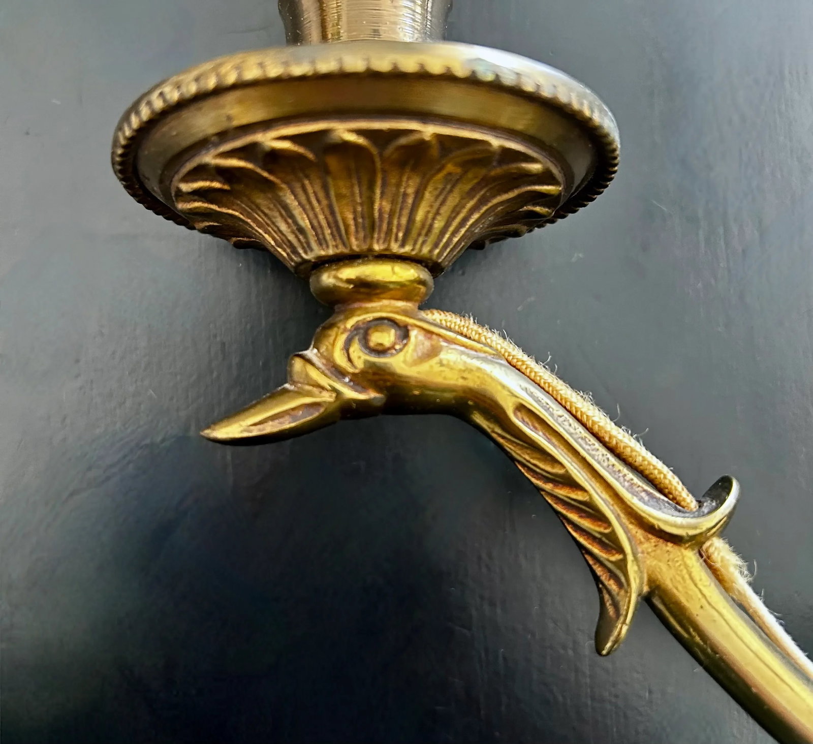 Pair of French Bronze Empire Style Sconces 1900's - 7