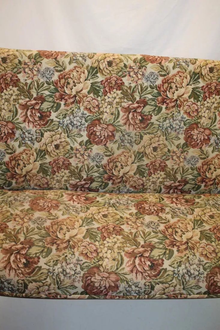 French Louis XV Inlaid Loveseat Sofa With High Back on Casters, 19th Century - 5