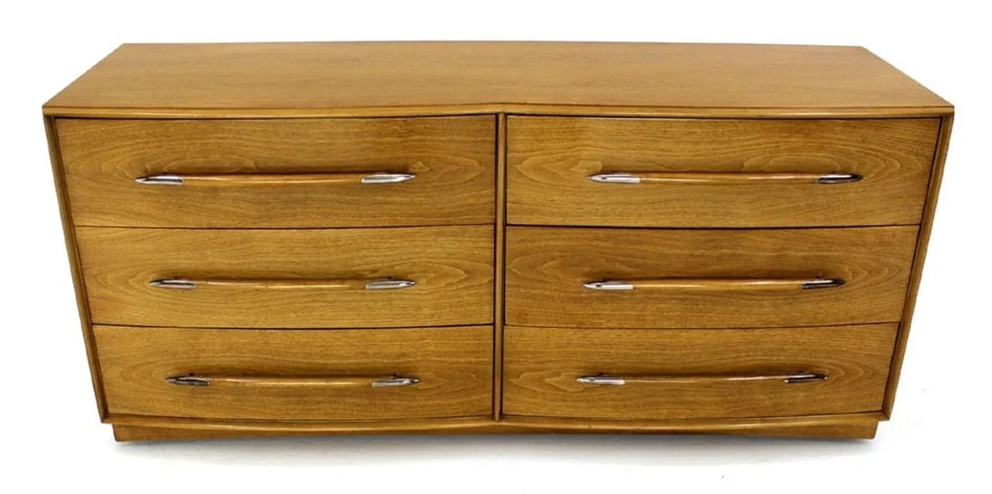 Gibbings Widdicomb Mid Century Modern Dresser Credenza Light Walnut - 4