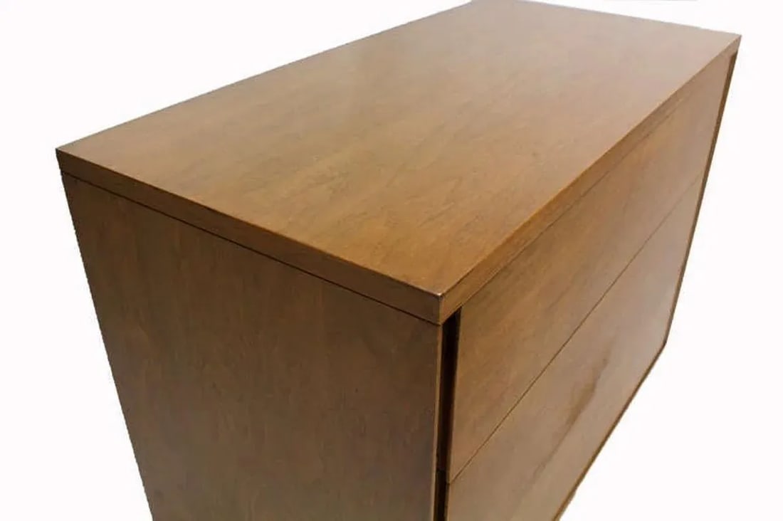 Mid-Century Modern Walnut Bachelor Three-Drawer Chest or Dresser MINT - 8