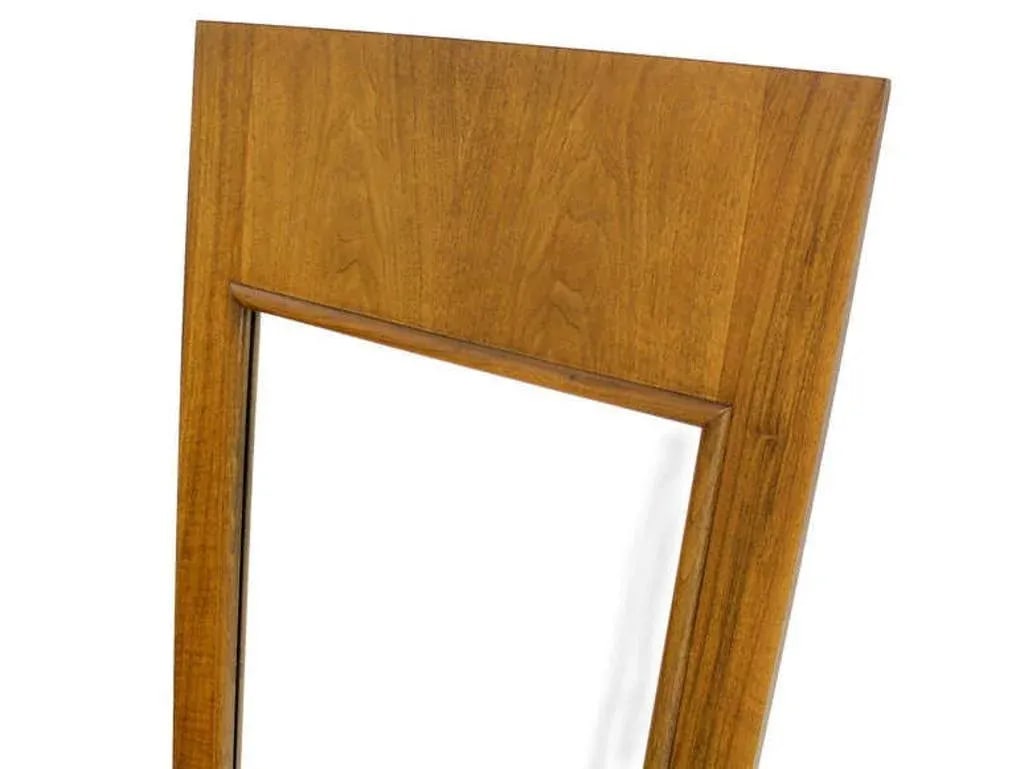 Light Walnut Robsjohn-Gibbings for Widdicomb Large Light Walnut Wall Mirror - 2