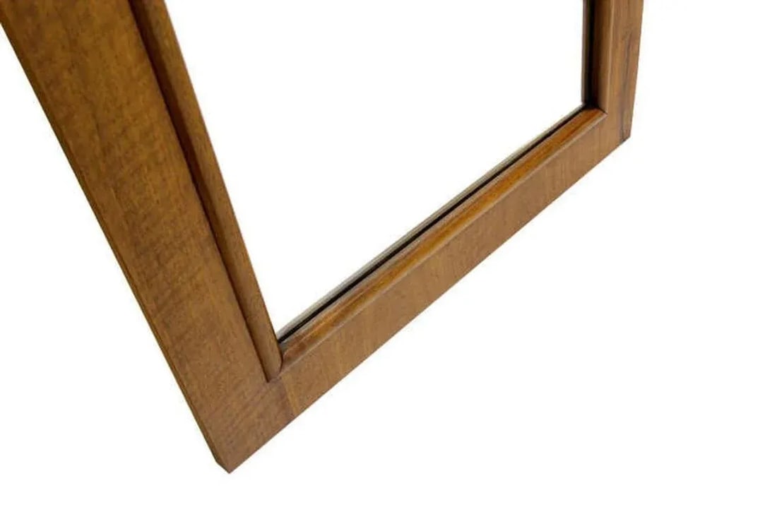 Light Walnut Robsjohn-Gibbings for Widdicomb Large Light Walnut Wall Mirror - 3