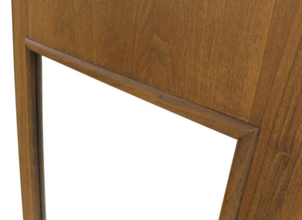 Light Walnut Robsjohn-Gibbings for Widdicomb Large Light Walnut Wall Mirror - 4