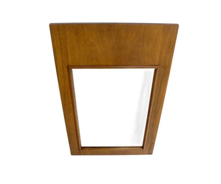 Light Walnut Robsjohn-Gibbings for Widdicomb Large Light Walnut Wall Mirror - 6