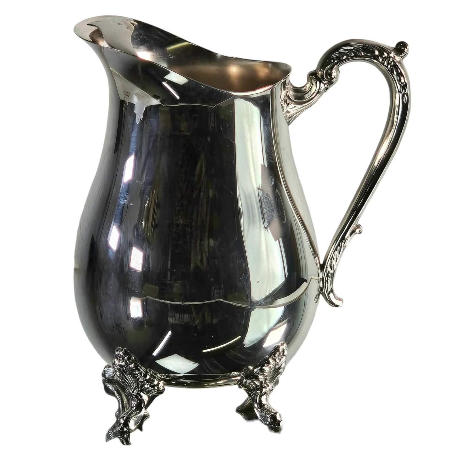 Kent Silversmith Footed Silver Pitcher 9" - 2