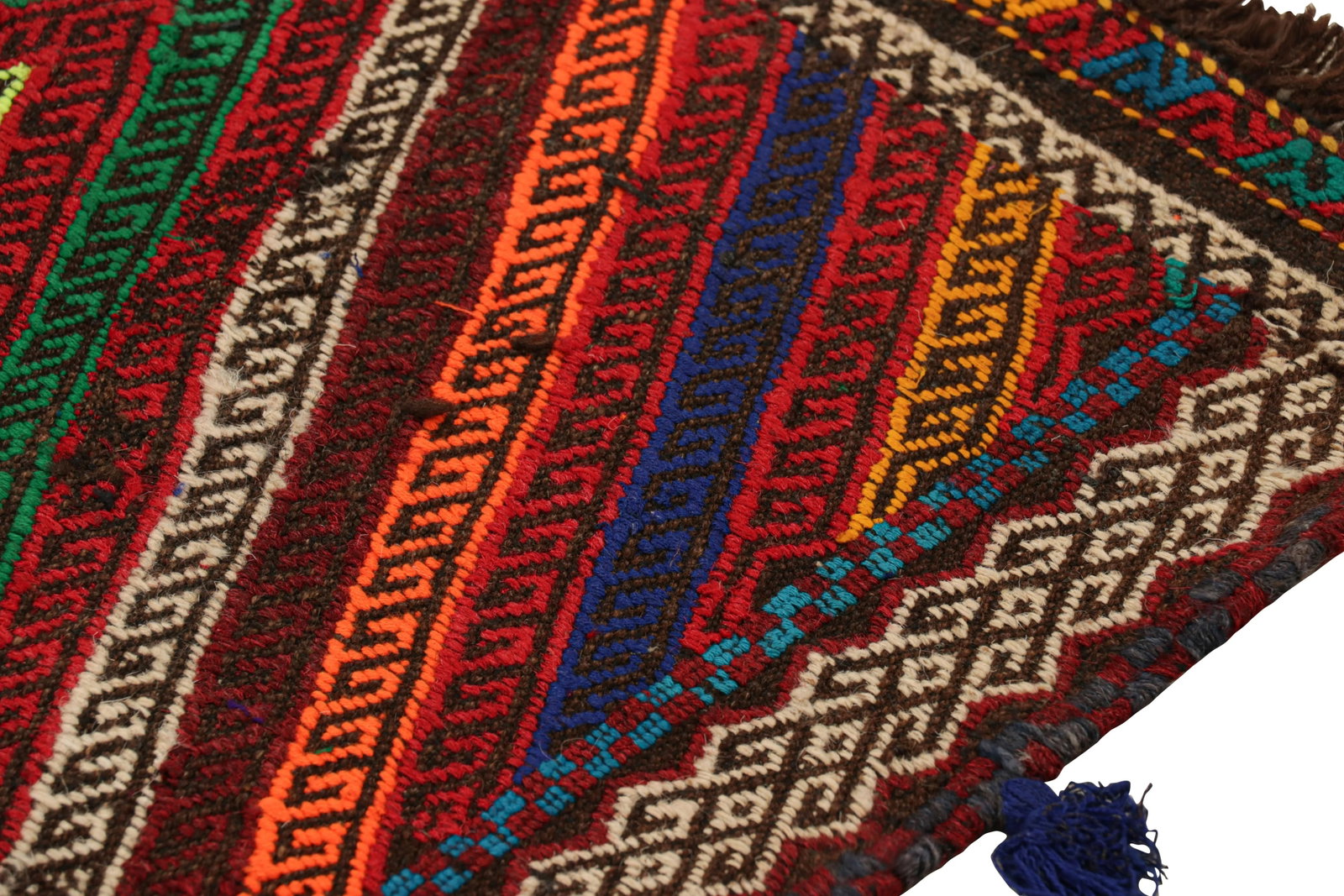 Rug & Kilimâ€™s Contemporary Kilim Runner With Polychromatic Geometric Medallions - 6