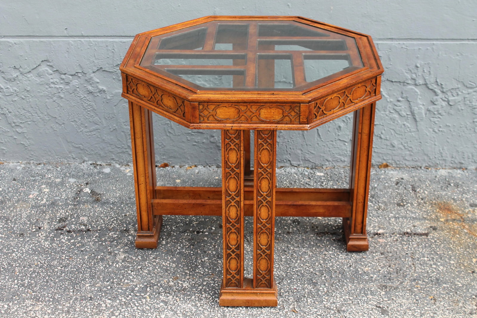Vintage Fretworked Occasonal Side Table - 7
