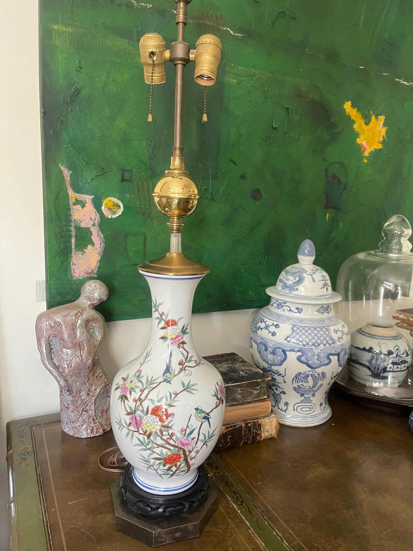 1972 Asian Temple Jar Lamp by Chapman - 2