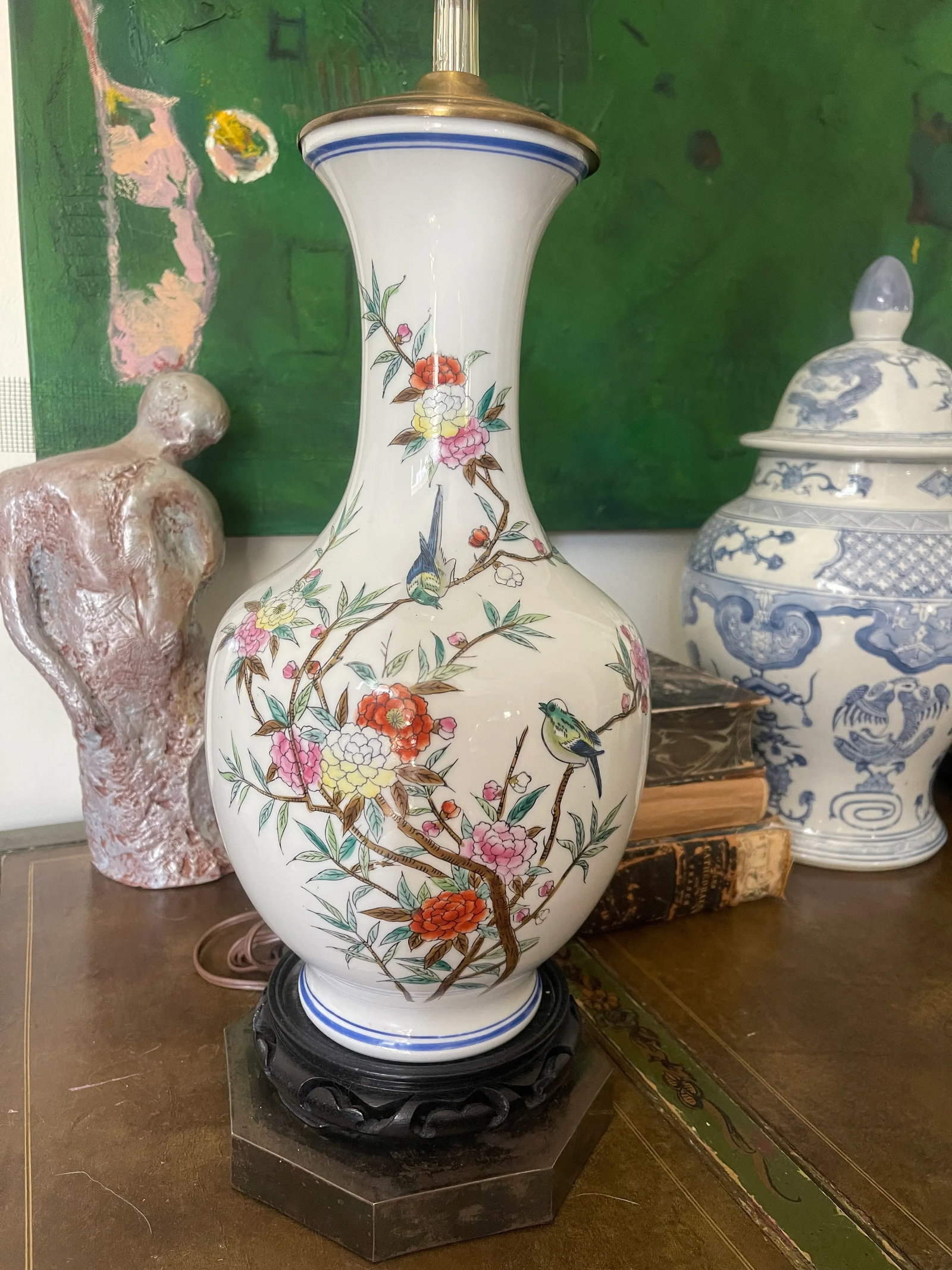 1972 Asian Temple Jar Lamp by Chapman - 3