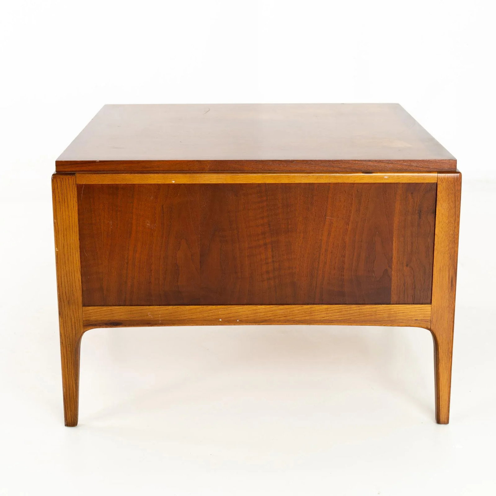 Paul McCobb Style Lane Rhythm Mid Century Walnut Nightstand Side End Table - 4