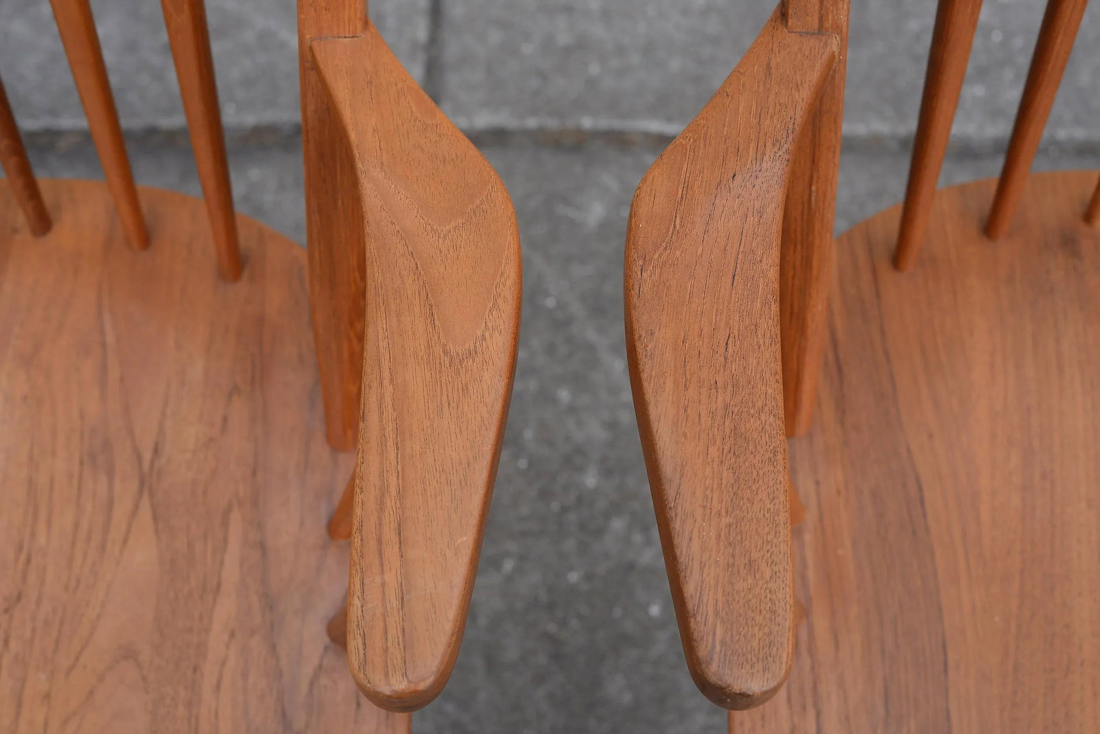 Danish Modern Erik Ole Jorgensen Teak Captain Dining Chairs for Tarm Stole & Mobelfabrik - Set of 4 - 7