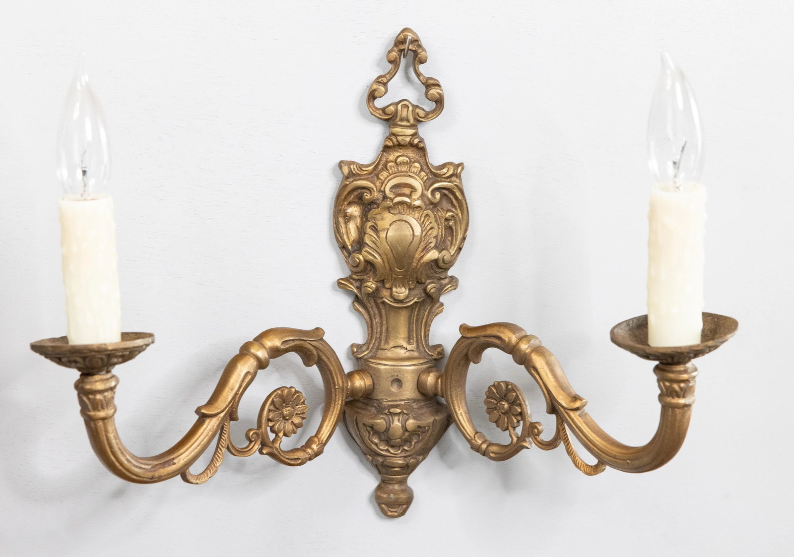 19th Century French Gilt Bronze Wired Wall Sconces - a Pair - 2