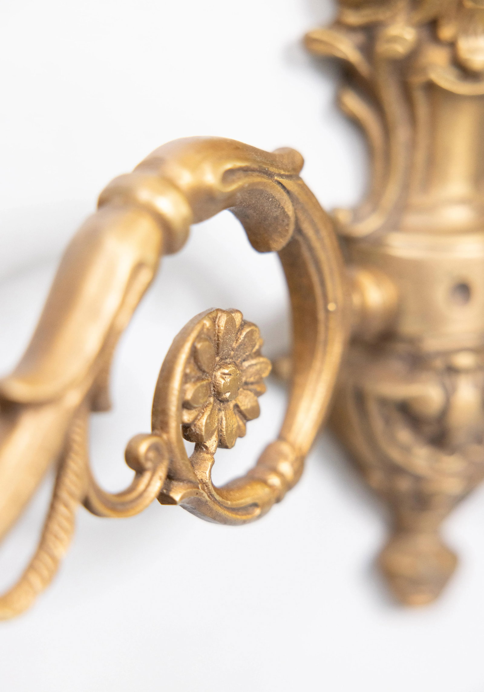 19th Century French Gilt Bronze Wired Wall Sconces - a Pair - 5