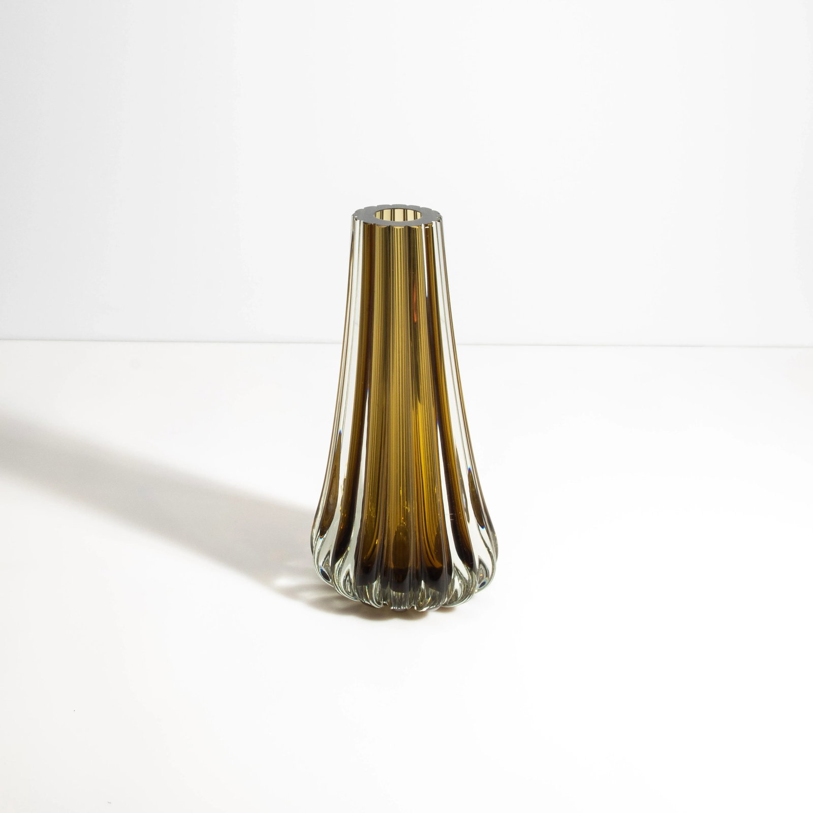 Hand Blown Murano Massiccio Vase in Copper - 2