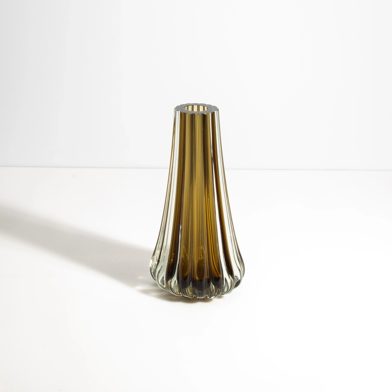 Hand Blown Murano Massiccio Vase in Copper - 3