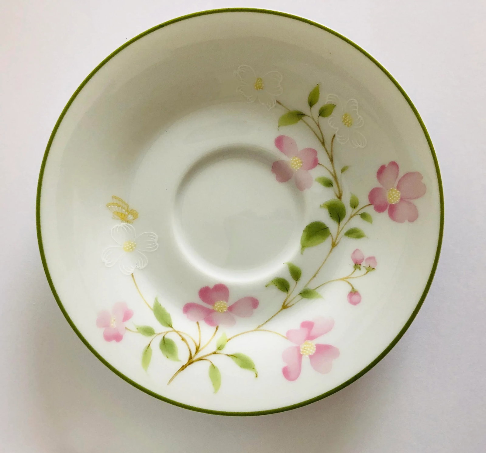 Noritake (10) Tea/Coffee Cups & Saucers First Blush Pattern - 4