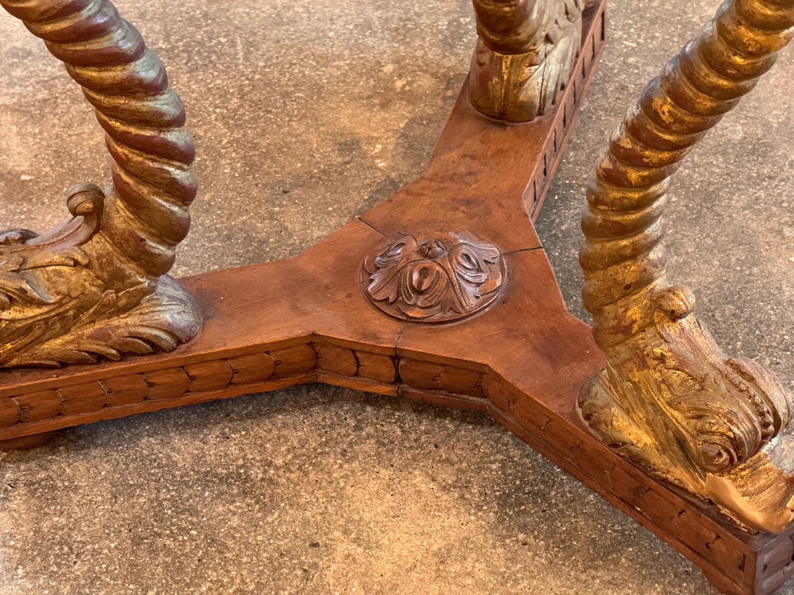 19th Century Dolphin Base Table - 3