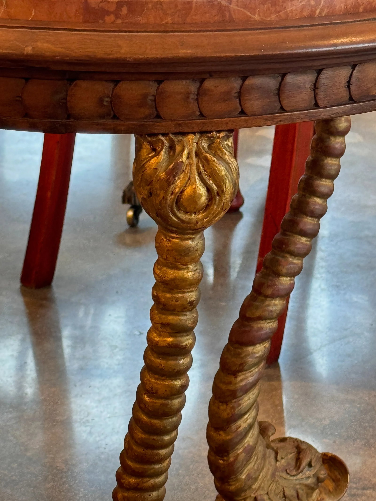 19th Century Dolphin Base Table - 4
