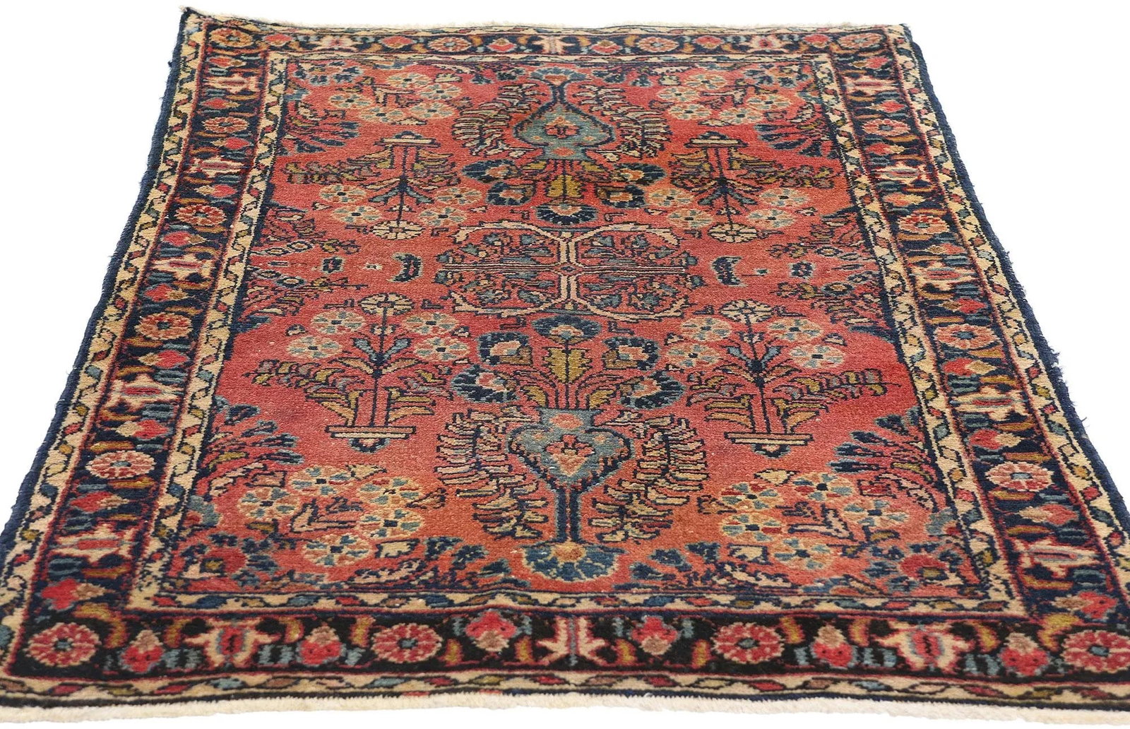 Antique Persian Hussainabad Hamadan Rug - 02'08 X 04'00 - 3