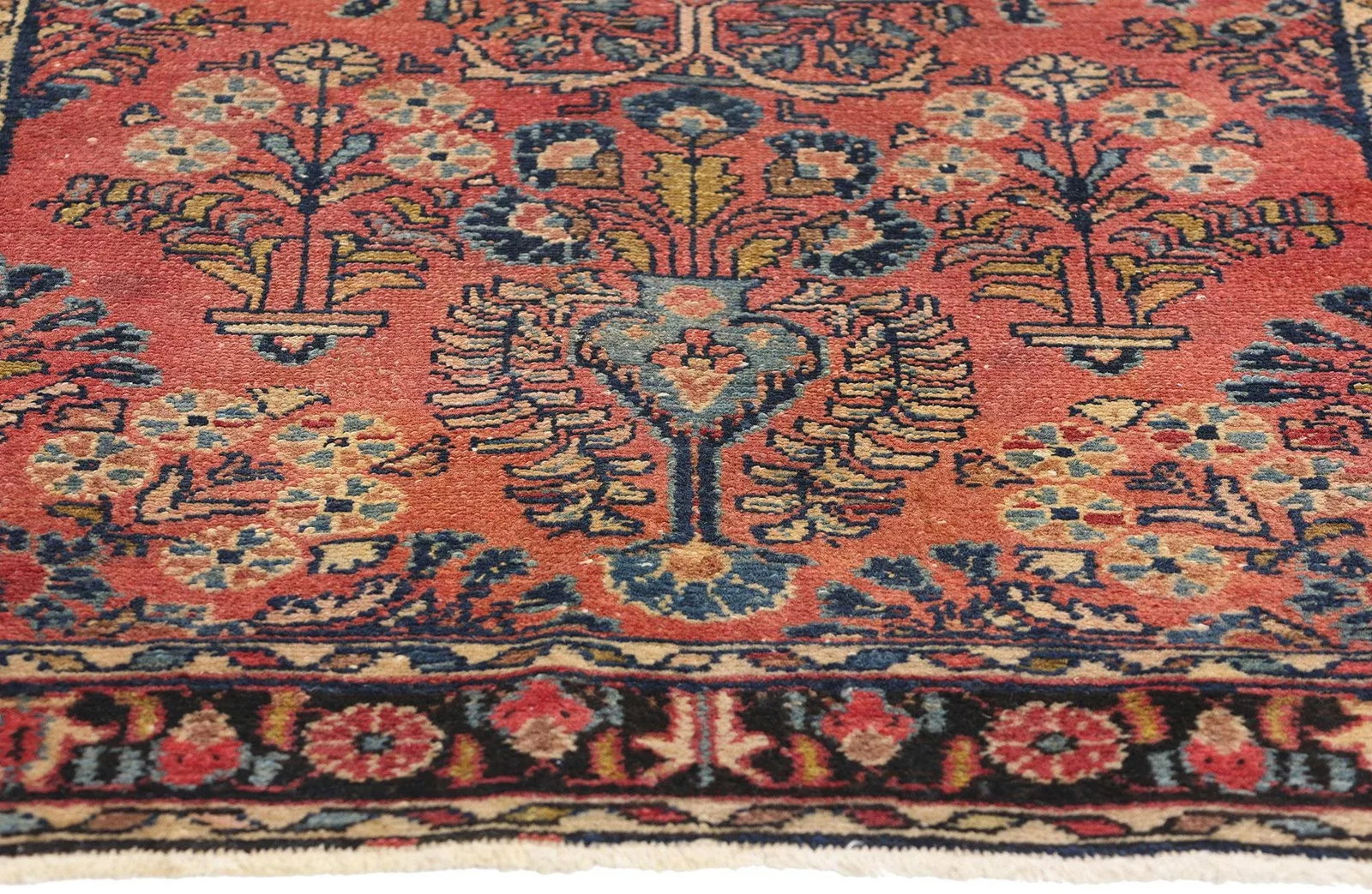 Antique Persian Hussainabad Hamadan Rug - 02'08 X 04'00 - 4
