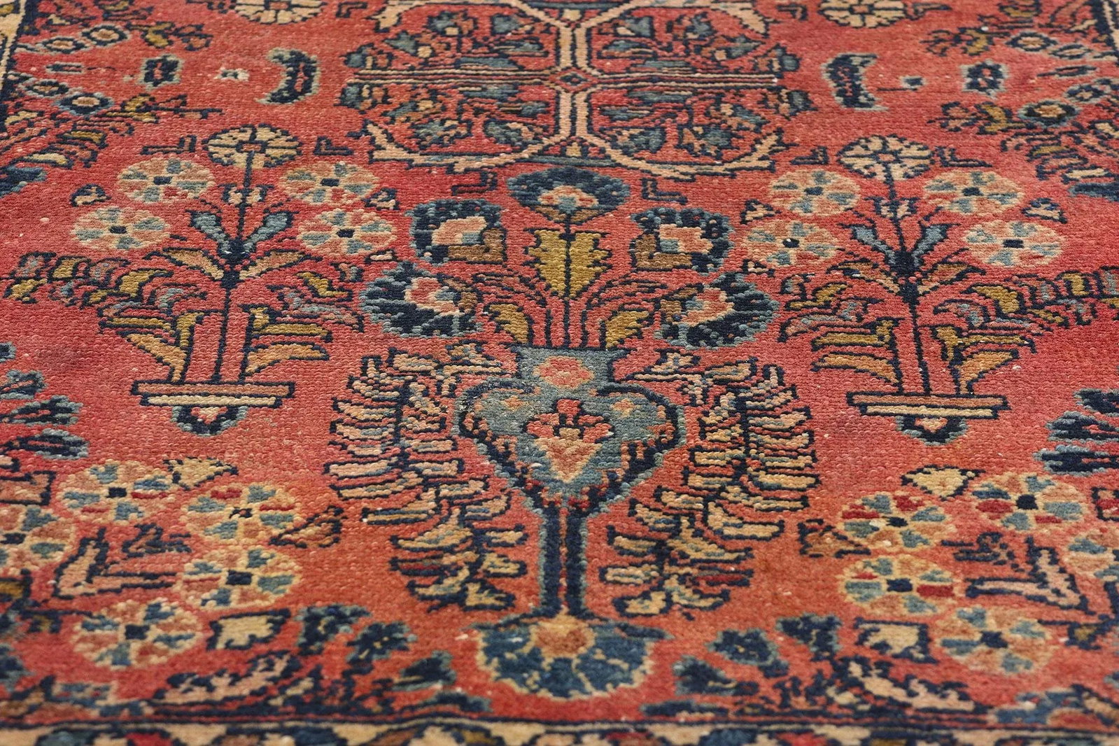 Antique Persian Hussainabad Hamadan Rug - 02'08 X 04'00 - 5