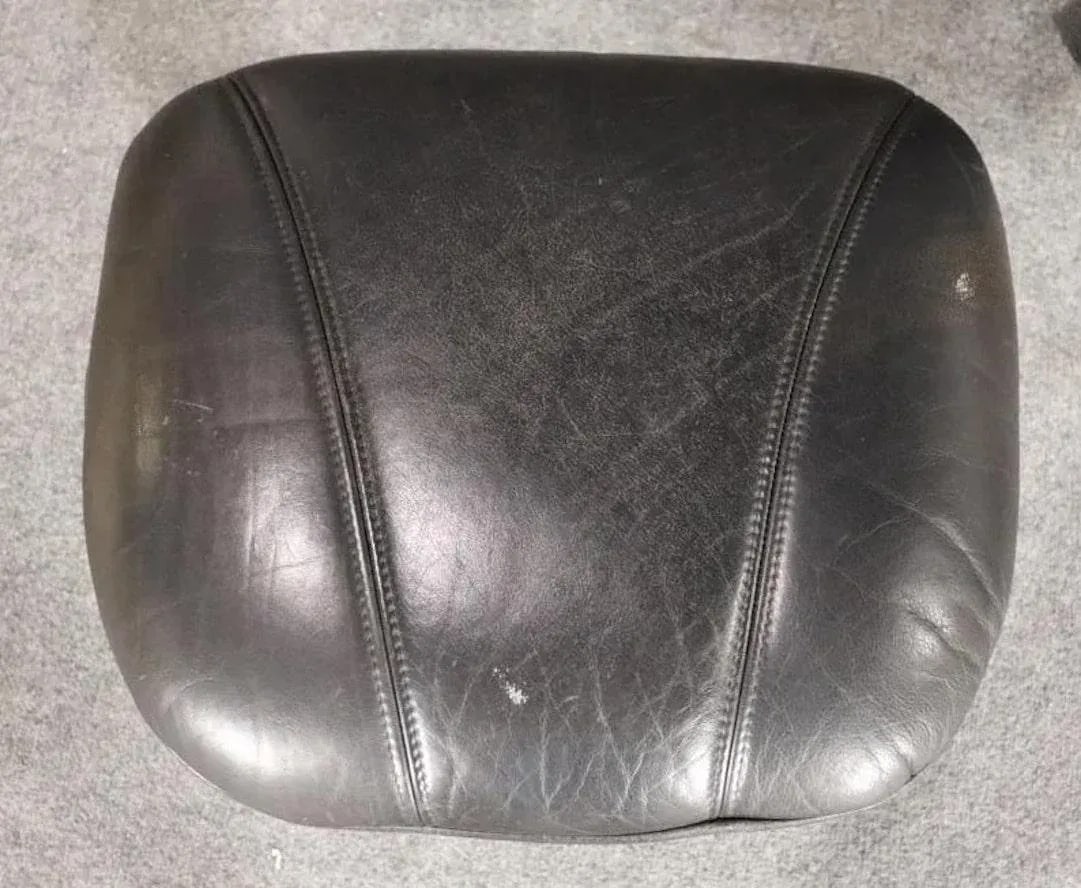 Swivel Leather Lounge W/ Ottoman - 5