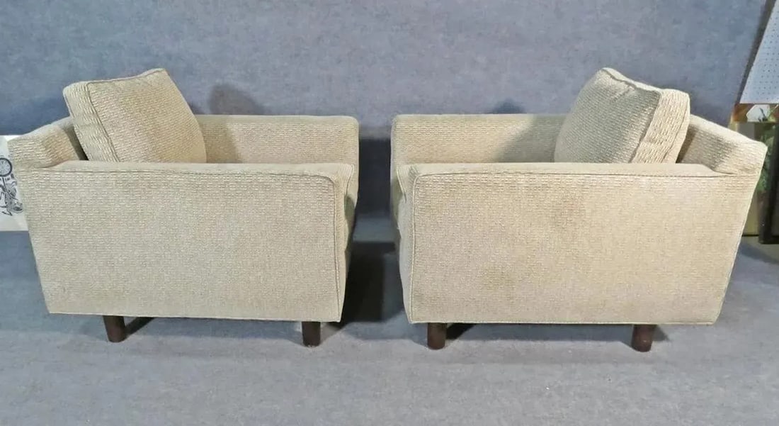 Fabric Club Chairs by Mitchell Gold + Bob Williams - A Pair - 2