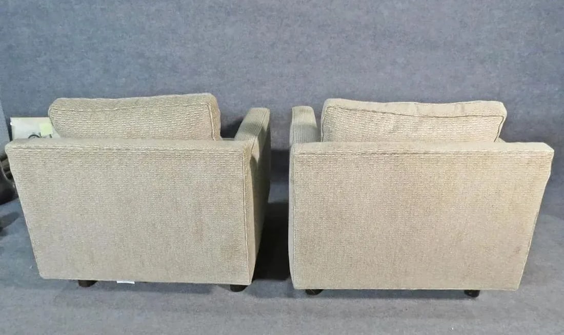 Fabric Club Chairs by Mitchell Gold + Bob Williams - A Pair - 3