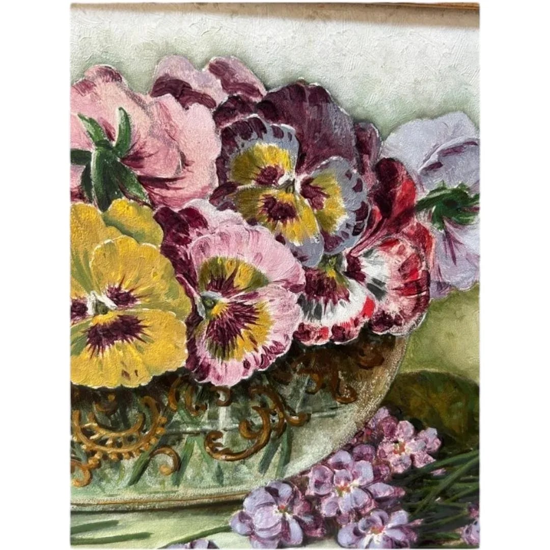 Vintage Original George W. Drew Still Life Oil Painting - 3