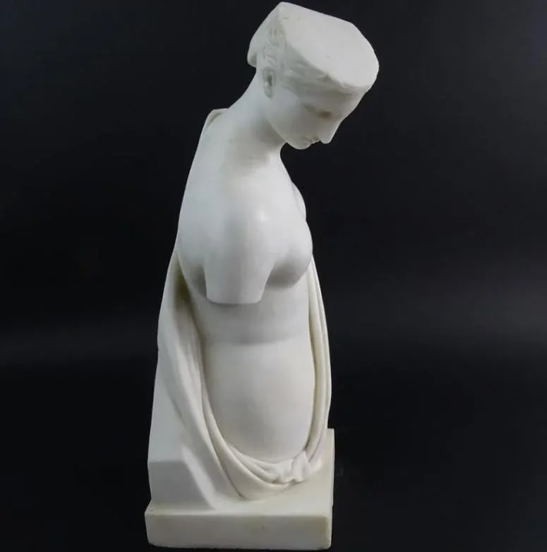 Carved Marble Classical Figure - 6