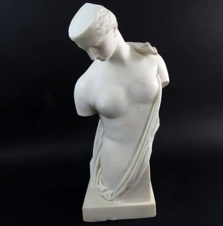 Carved Marble Classical Figure - 7