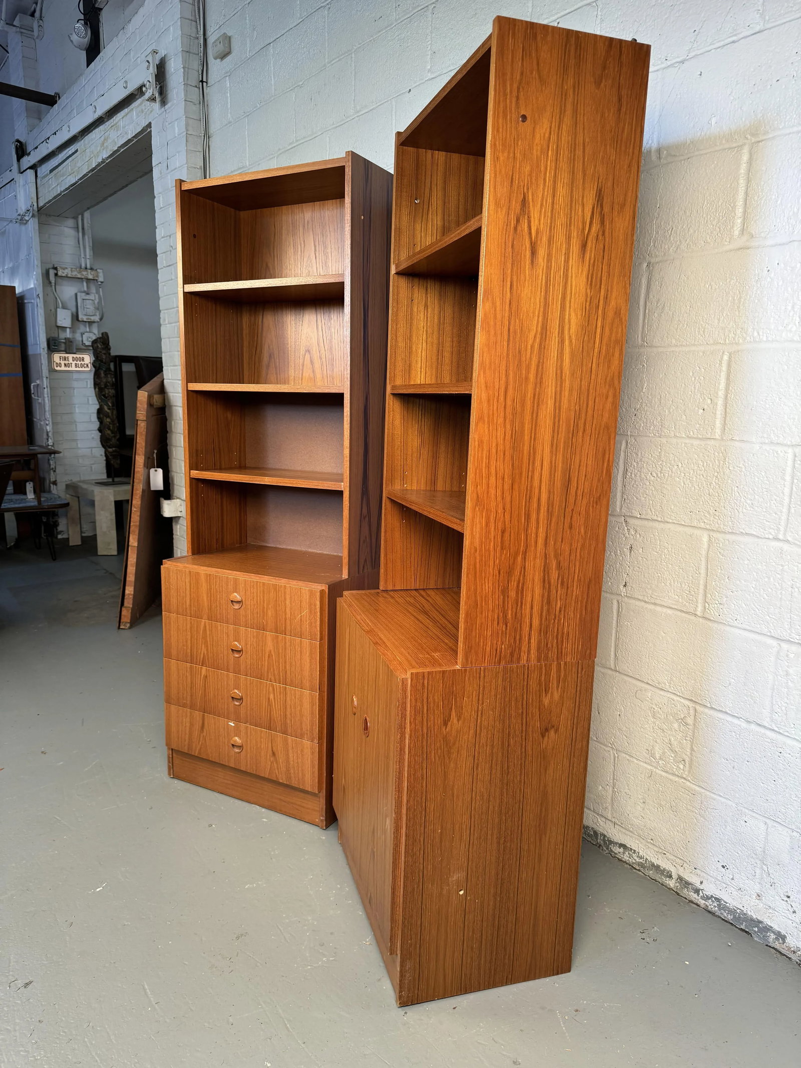 Mid 20th Century Vintage Modular Shelving Units by Van Pelt - Set of 2 - 2