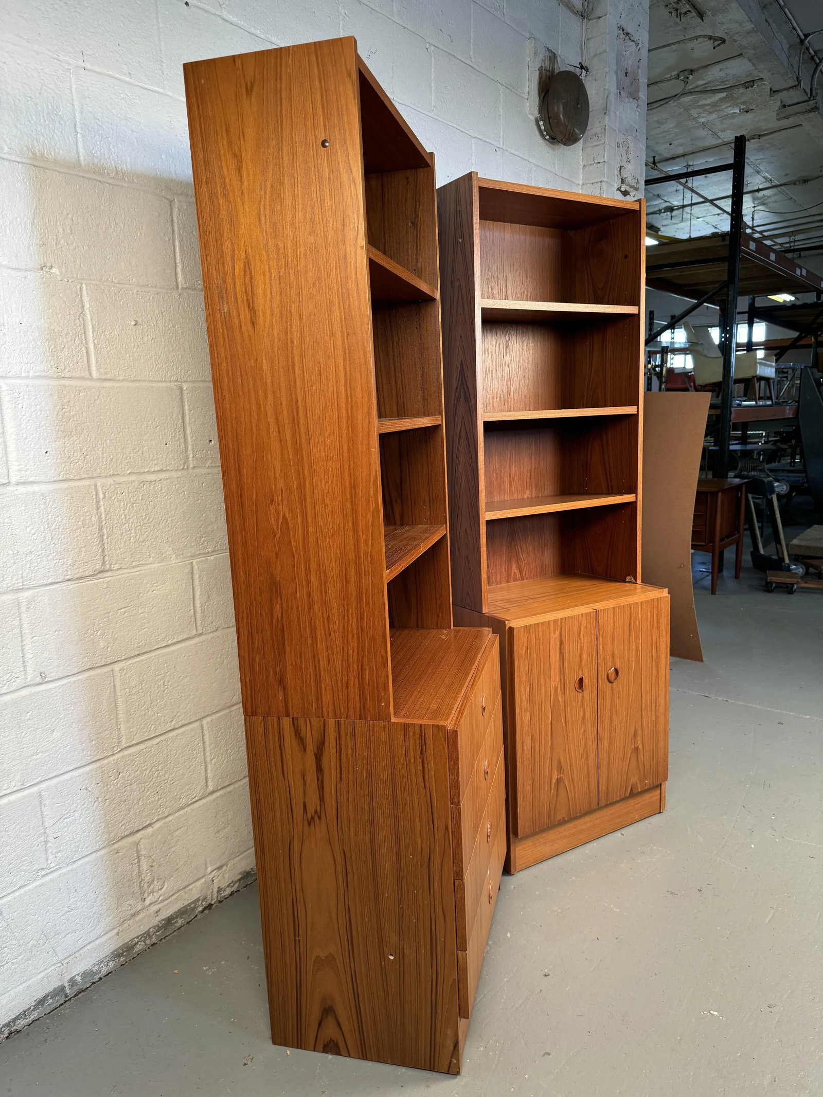 Mid 20th Century Vintage Modular Shelving Units by Van Pelt - Set of 2 - 3