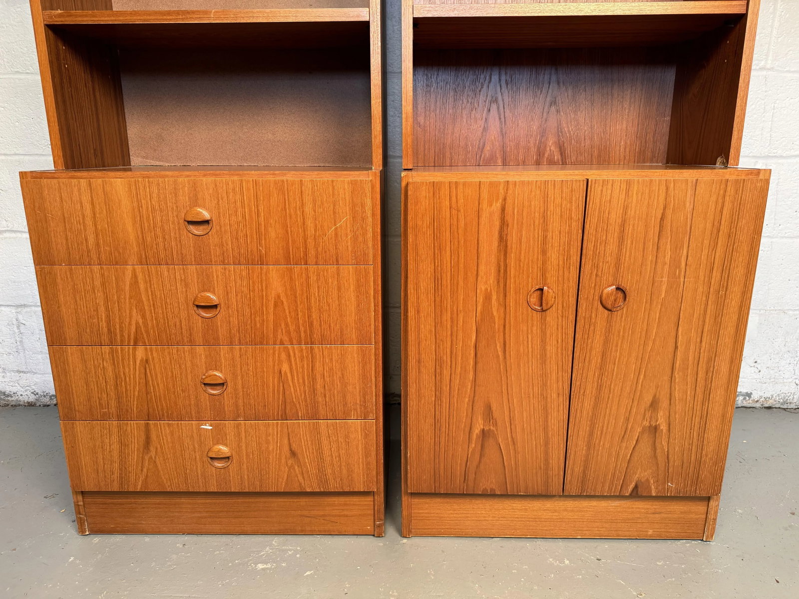 Mid 20th Century Vintage Modular Shelving Units by Van Pelt - Set of 2 - 6