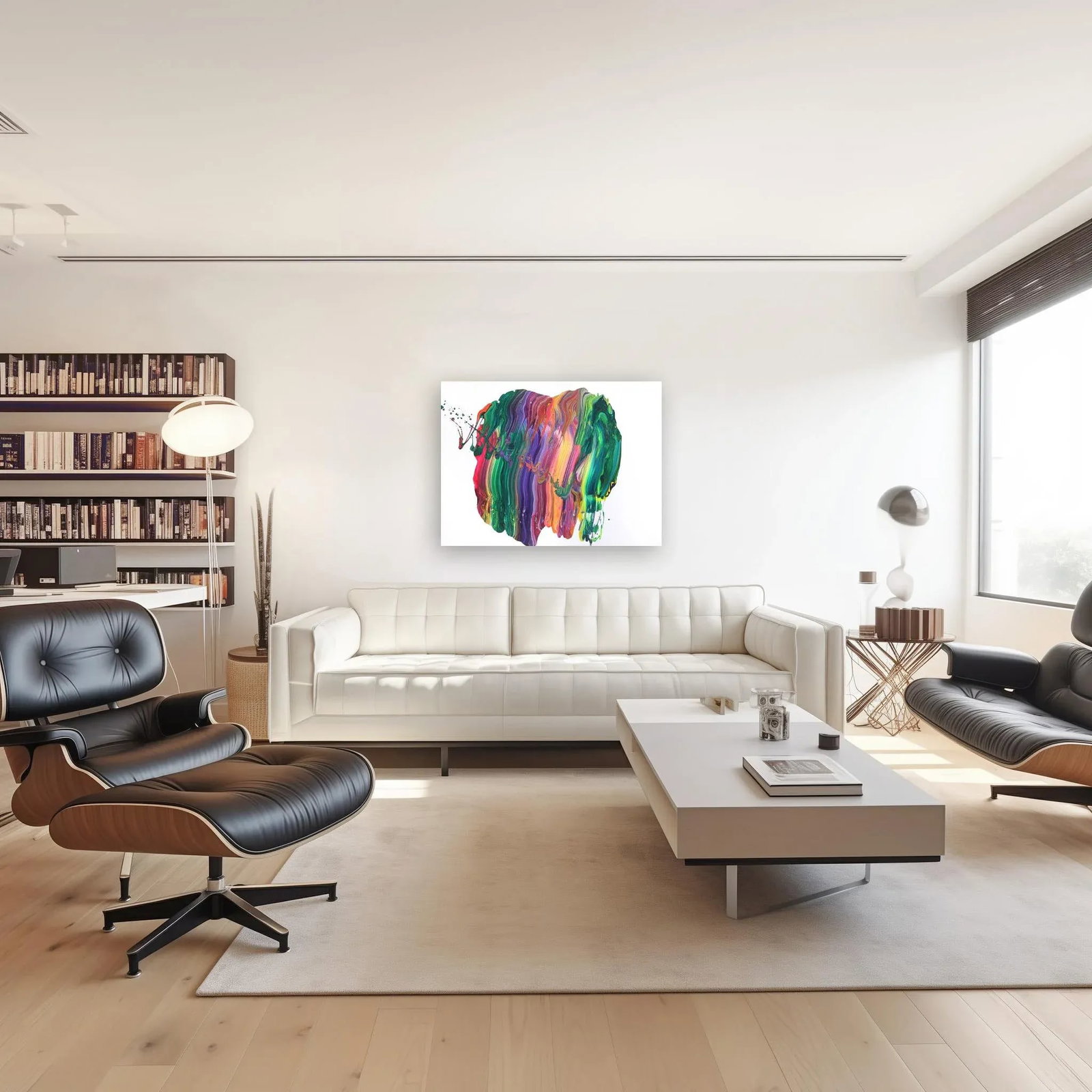 Av_937 - Colorful Textured Contemporary Abstract Painting on Canvas Original Artwork by Alex Voinea - 7