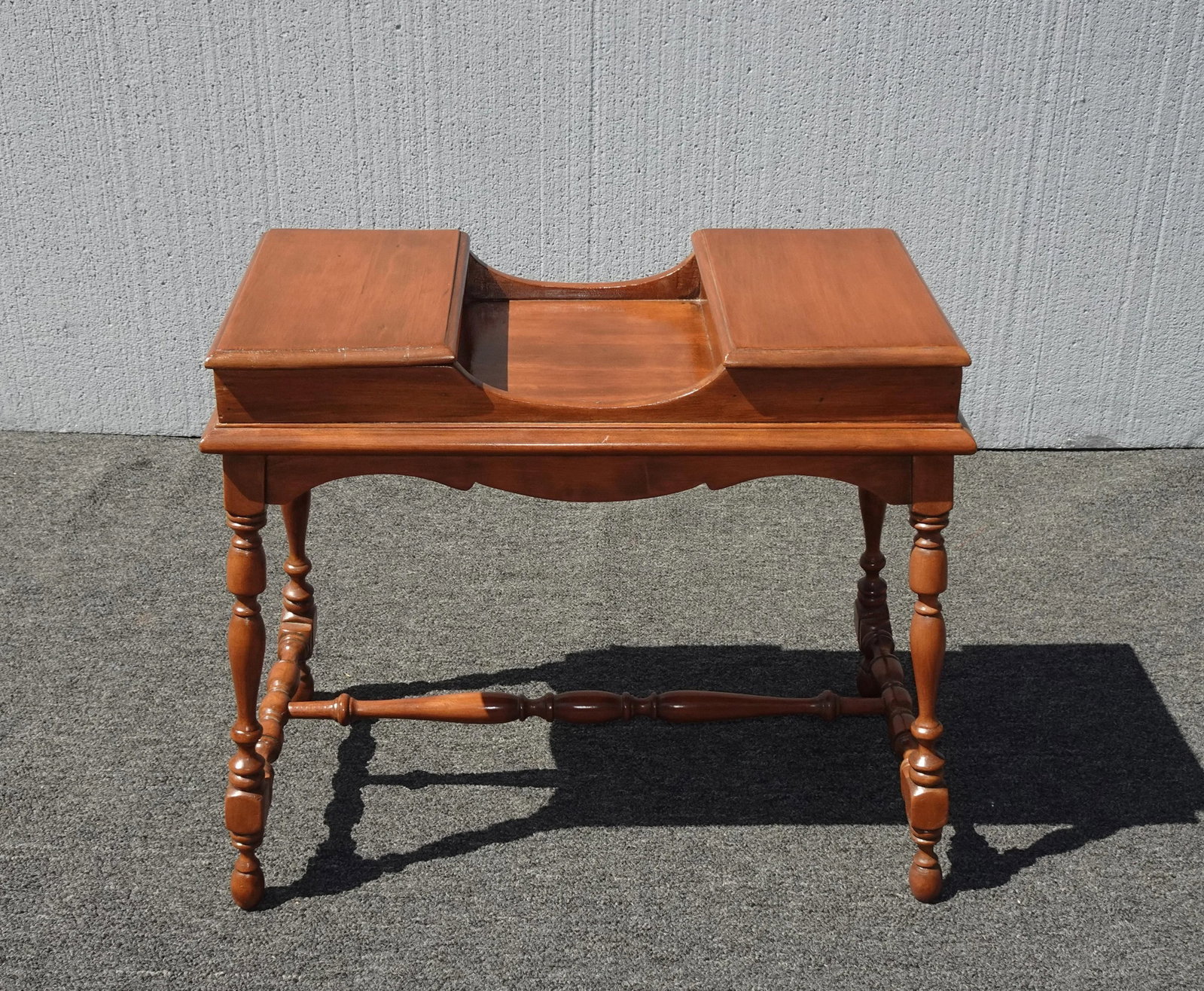 Vintage French Country End Table W Two Compartments - 3