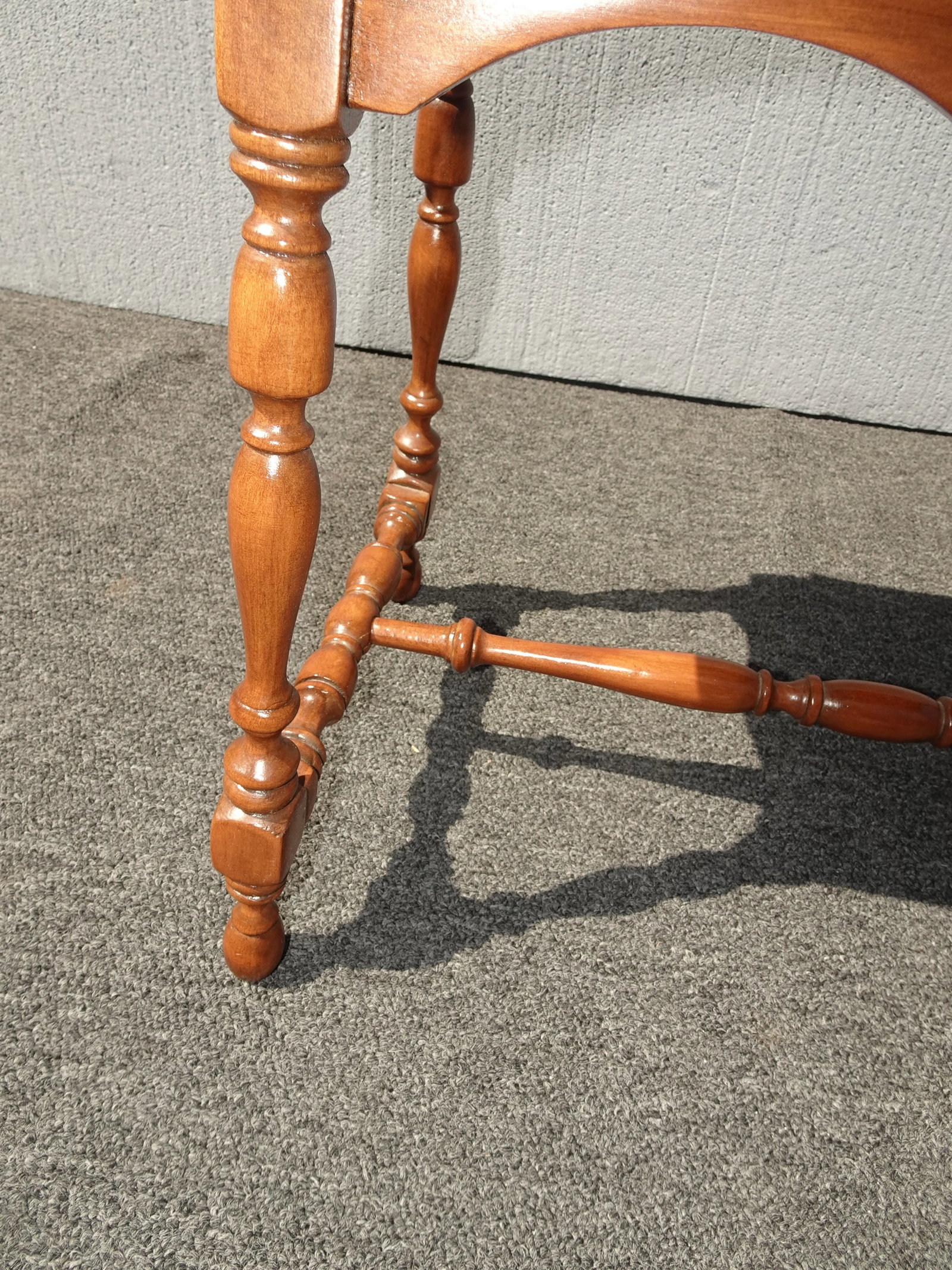 Vintage French Country End Table W Two Compartments - 7