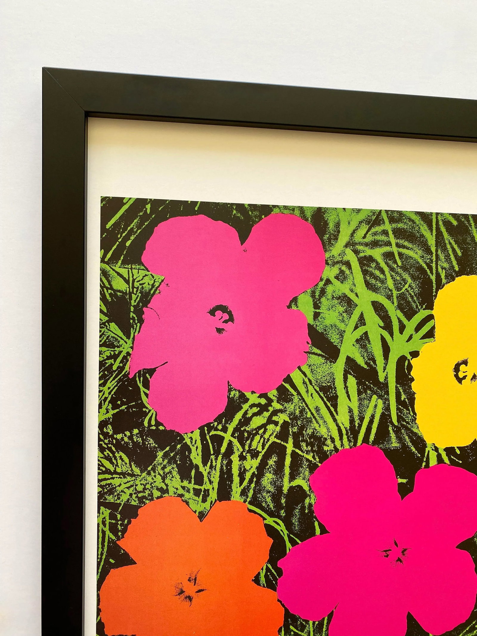 Andy Warhol Estate Vintage 1989 Framed Pop Art Lithograph Print " Flower " 1964 - 4
