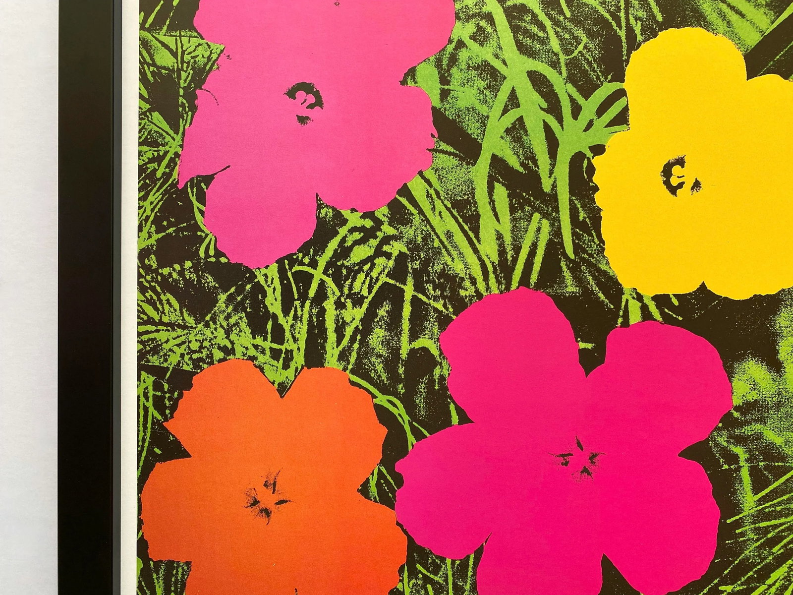 Andy Warhol Estate Vintage 1989 Framed Pop Art Lithograph Print " Flower " 1964 - 5