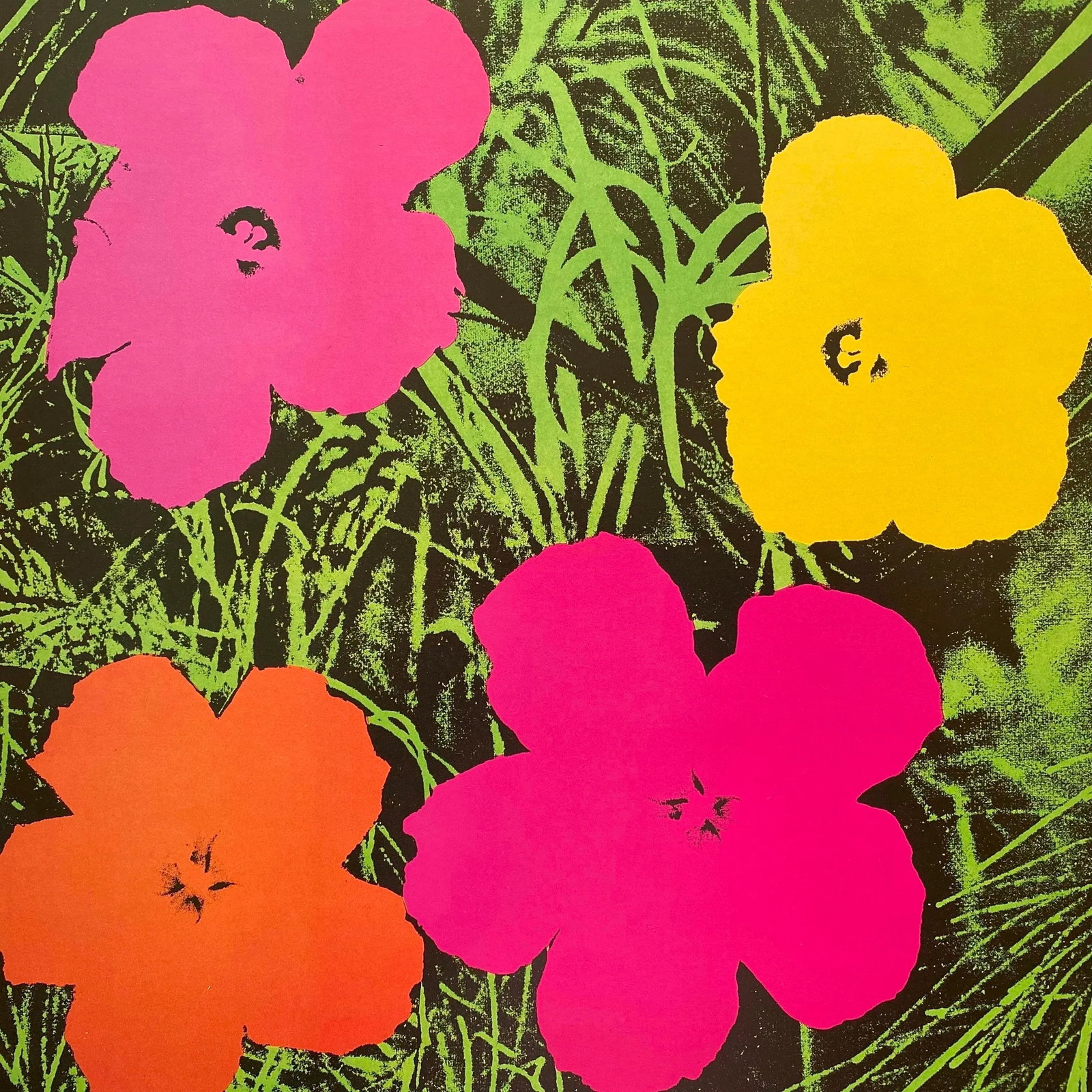 Andy Warhol Estate Vintage 1989 Framed Pop Art Lithograph Print " Flower " 1964 - 6