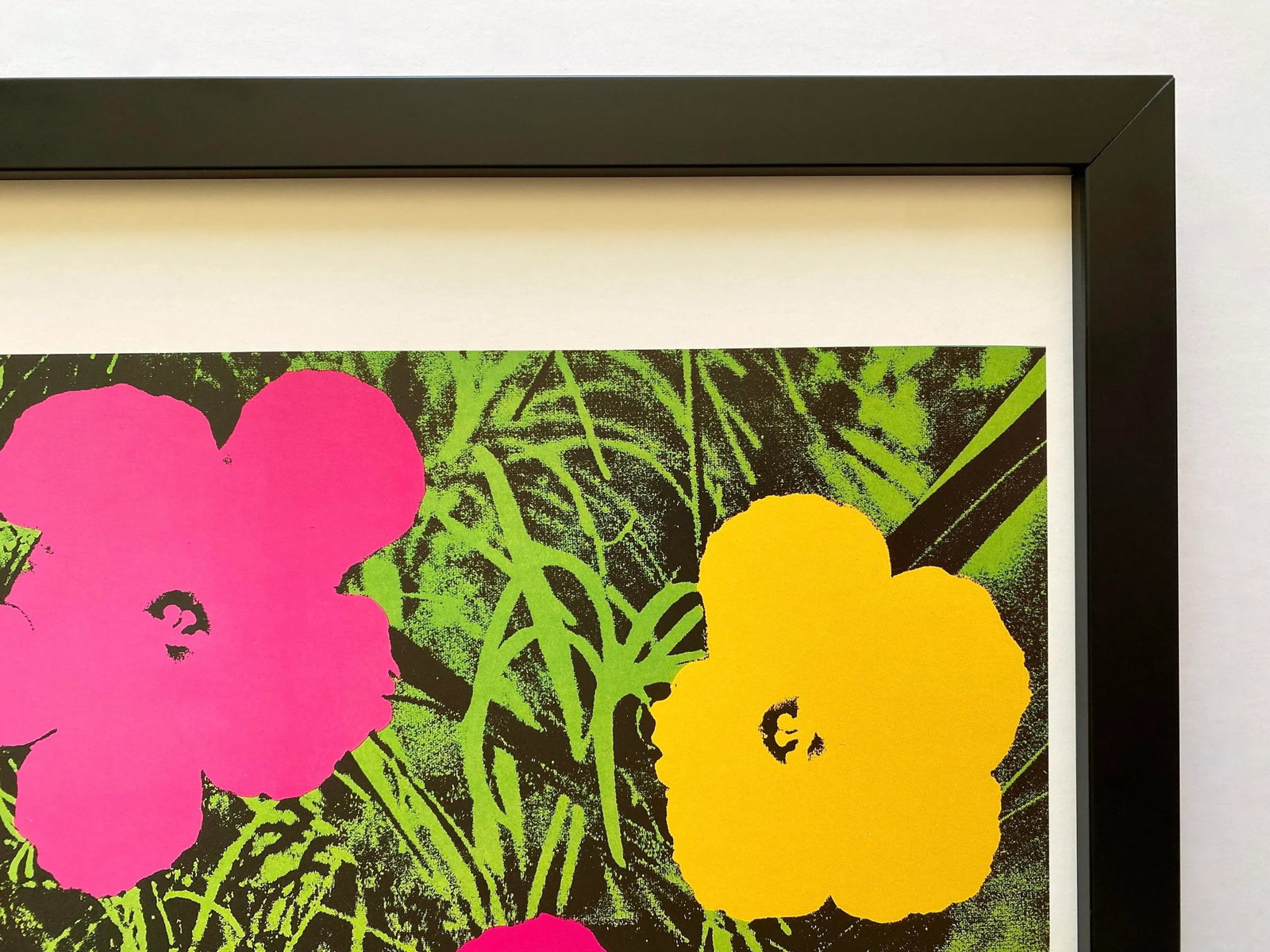 Andy Warhol Estate Vintage 1989 Framed Pop Art Lithograph Print " Flower " 1964 - 8
