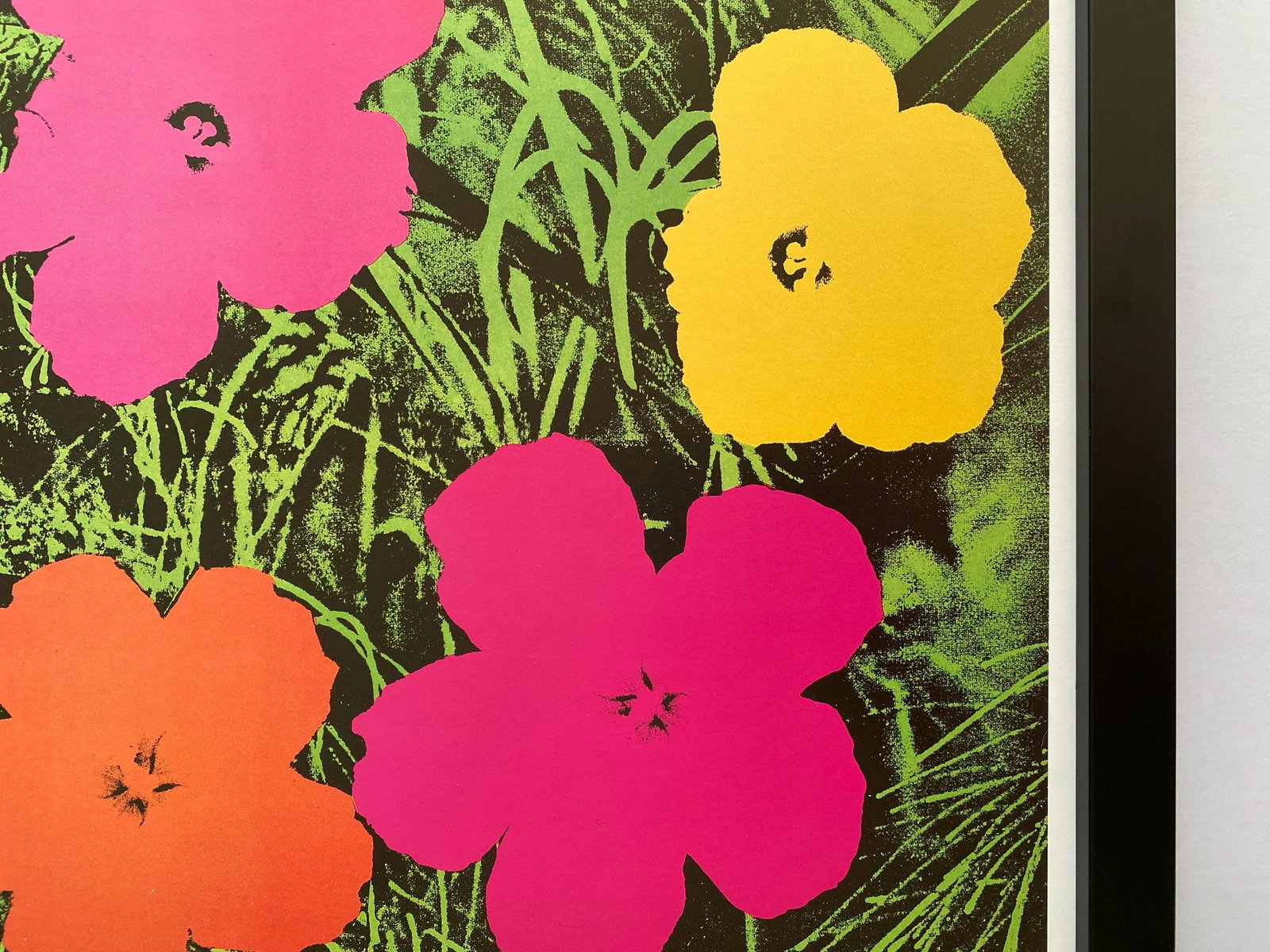 Andy Warhol Estate Vintage 1989 Framed Pop Art Lithograph Print " Flower " 1964 - 9