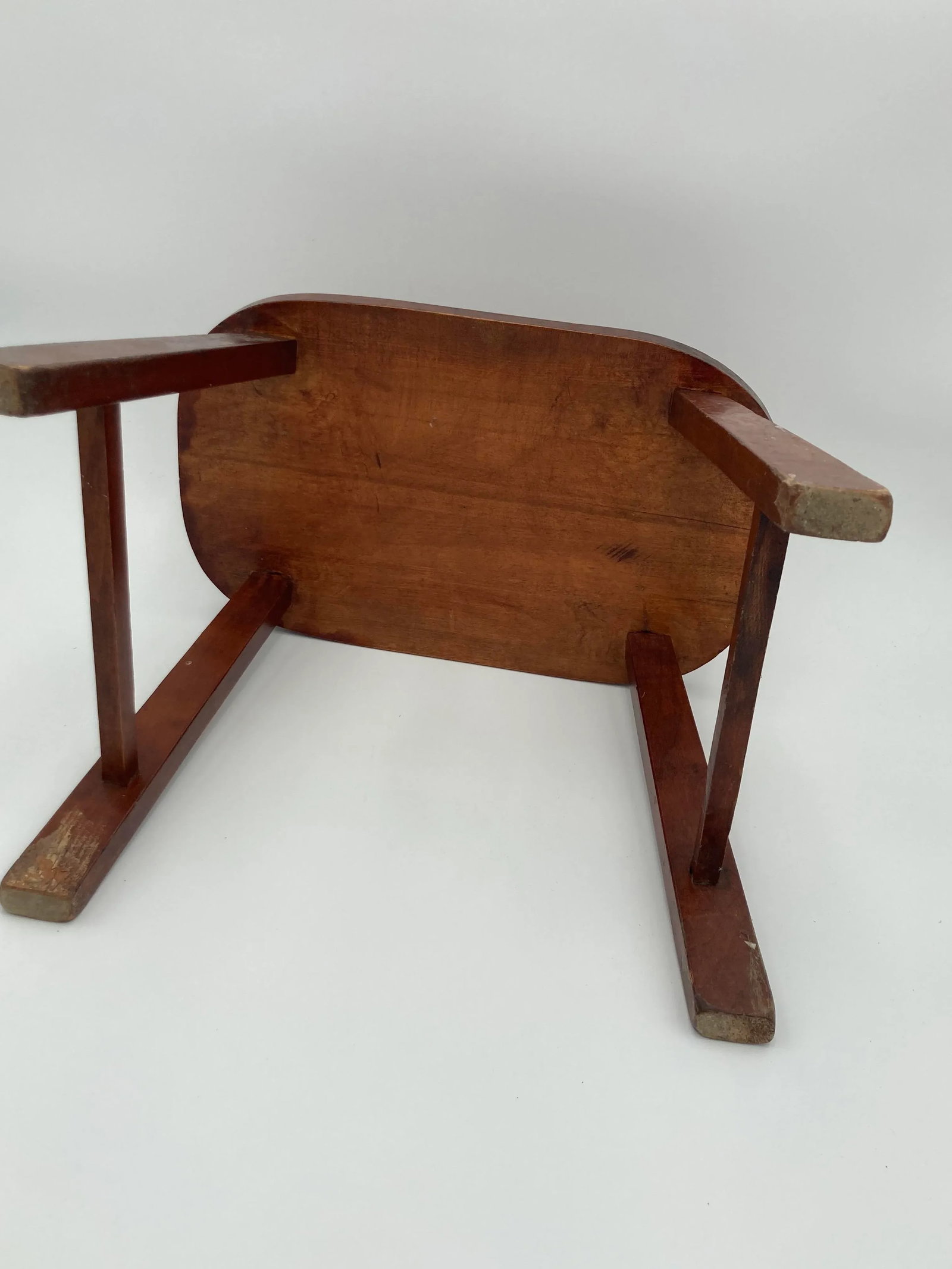 Vintage Farmhouse Style Solid Wood Foot Stool - 3