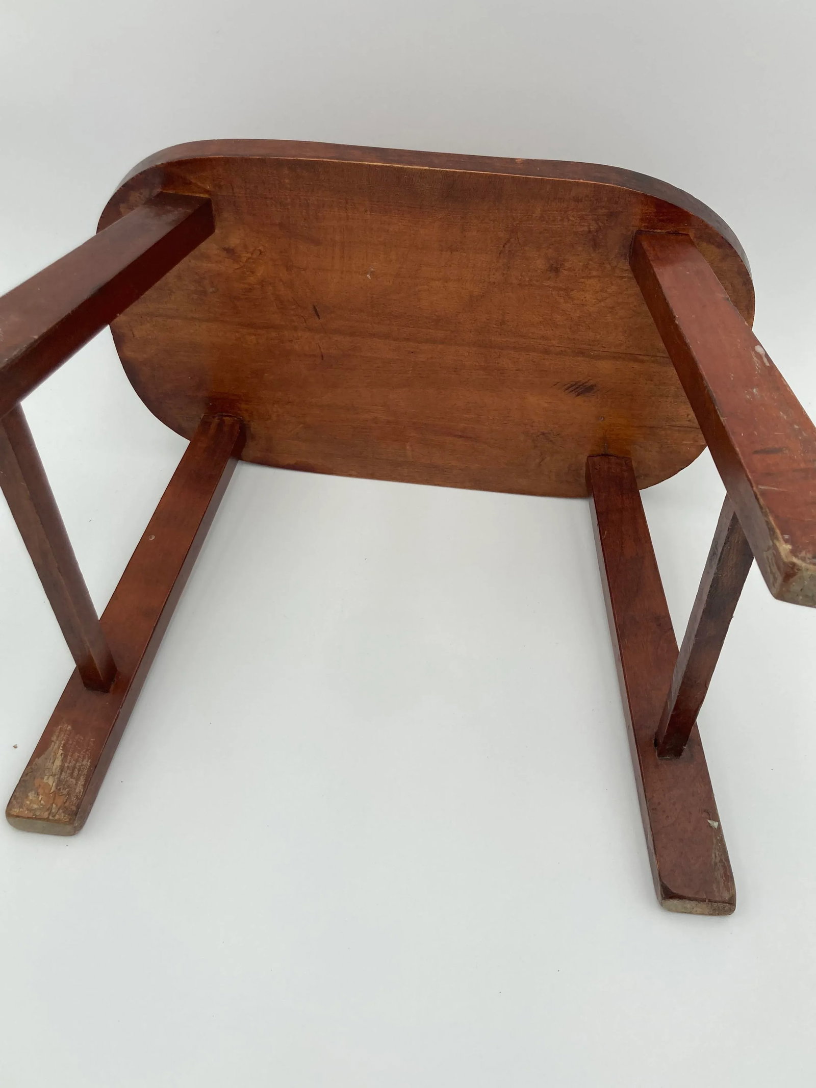 Vintage Farmhouse Style Solid Wood Foot Stool - 4