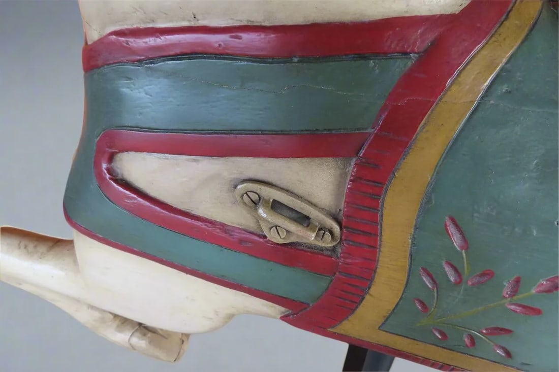 Restored Carousel Horse Antique 1890 Armitage Herschell Co. With Real Cow Tail - 10