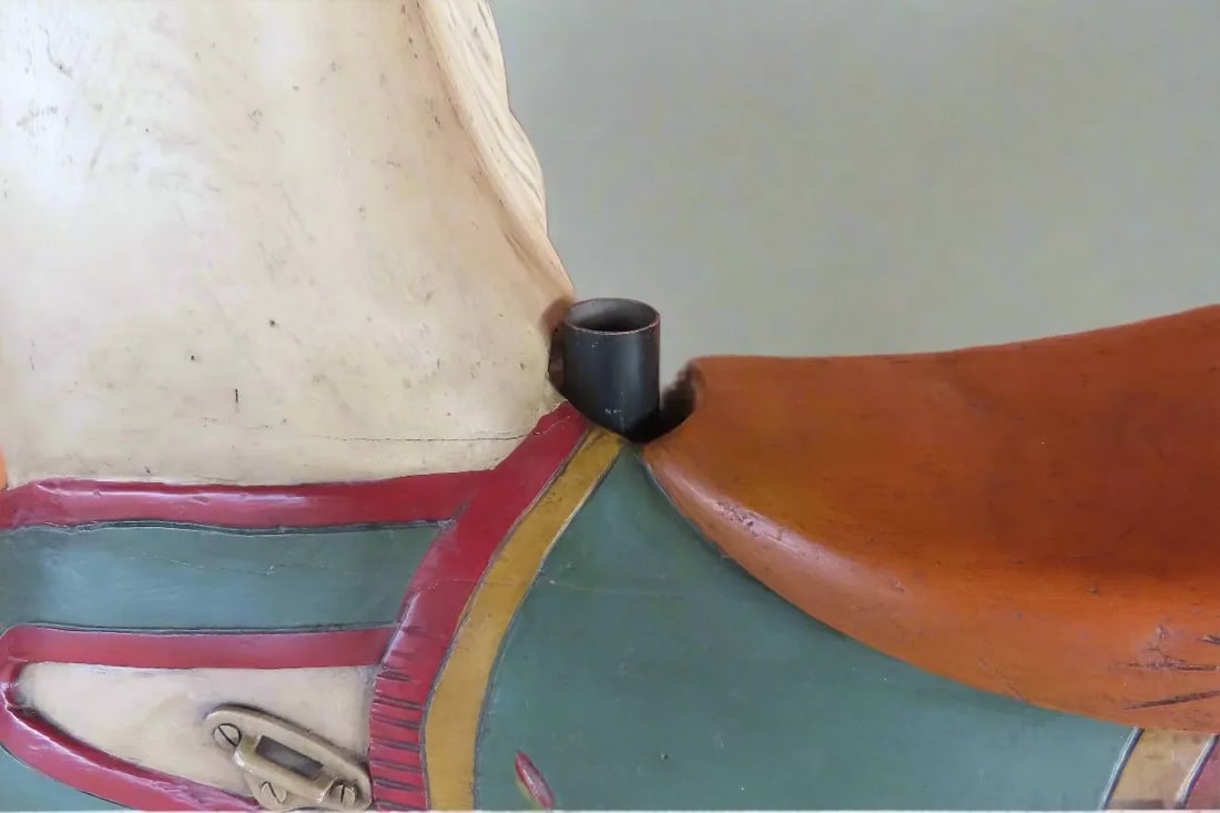 Restored Carousel Horse Antique 1890 Armitage Herschell Co. With Real Cow Tail - 11