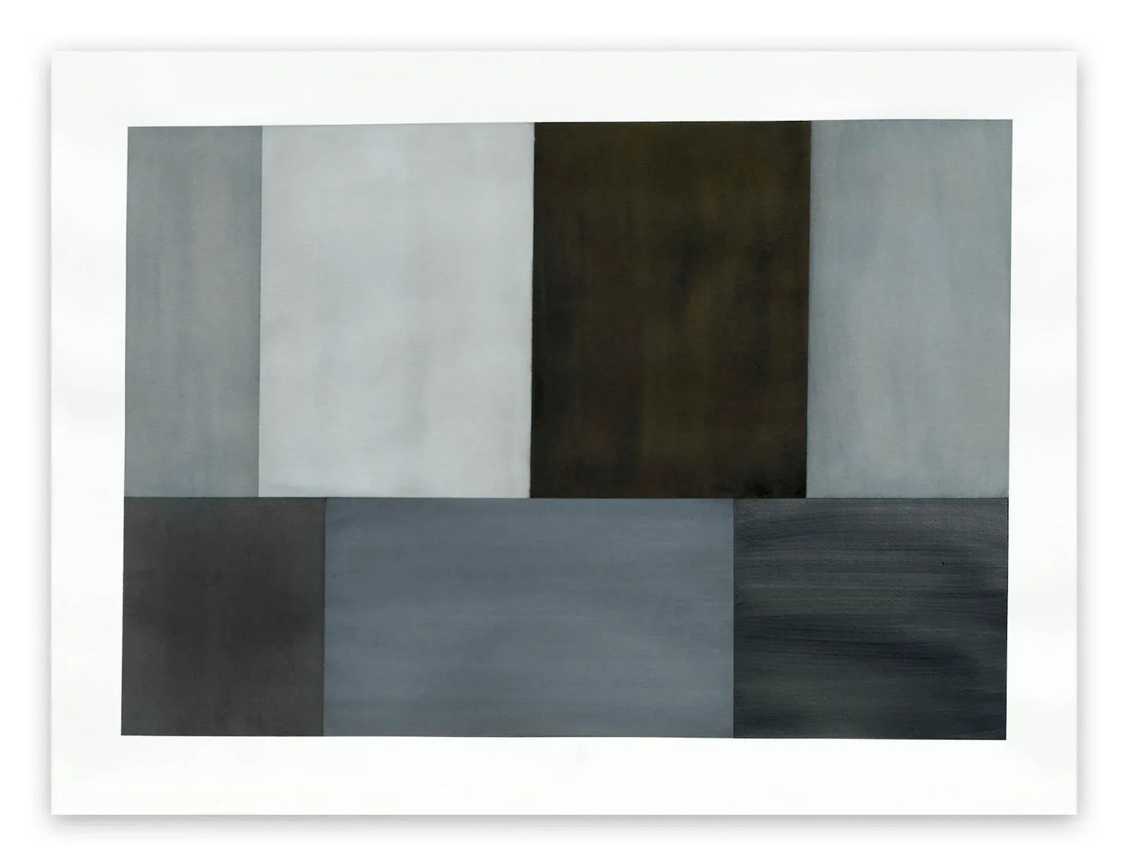 Tom McGlynn "Test Pattern 2 (Grey Study)", Painting - 4